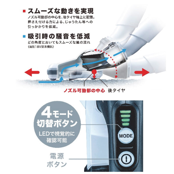 マキタ充電式クリーナ CL001GRDCW 40Vmax サイクロンアタッチメント付
